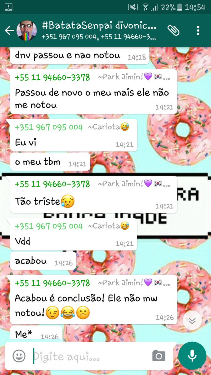 Sabe uma coisa triste o <a href="/BatataReal/">batata 🥔</a> não nos notar em sua live 😭