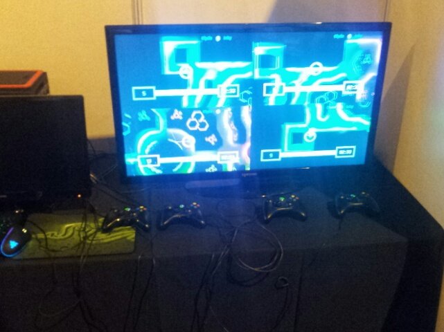 PlasmaBeamGames's tweet photo. Tried out #Voltaic from the @AstroManateeMCR guys. Frantic multiplayer action!
#insomnia59 @MultiplayEvents #i59 https://t.co/sKRVmojynQ
