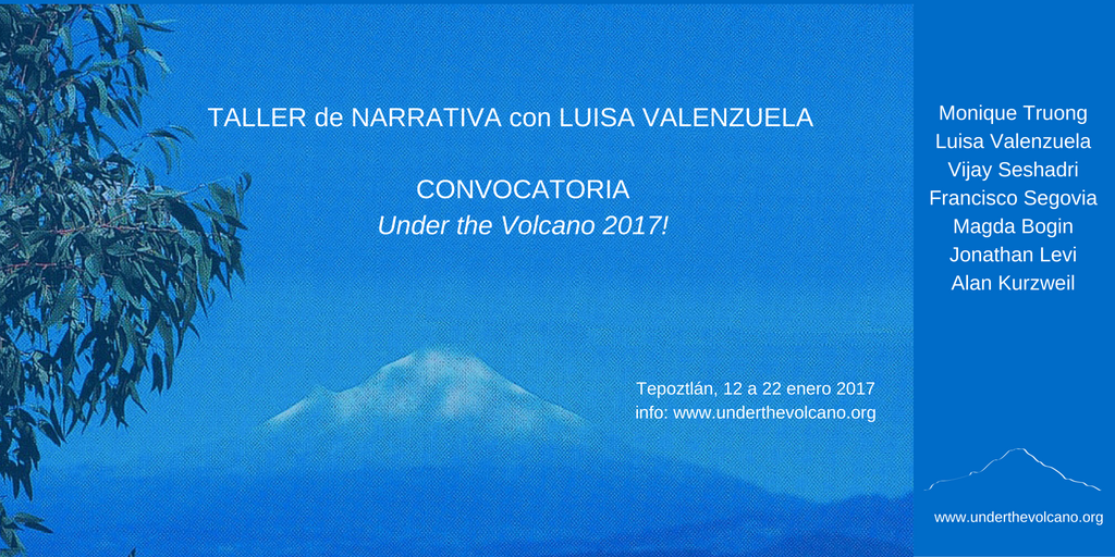 utvmx's tweet photo. ¡Queda un lugar! Taller de narrativa con Luisa Valenzuela. Becamos el talento. #utv2017 Info: https://t.co/UUioVjuOo1 https://t.co/5KZoatgPCR