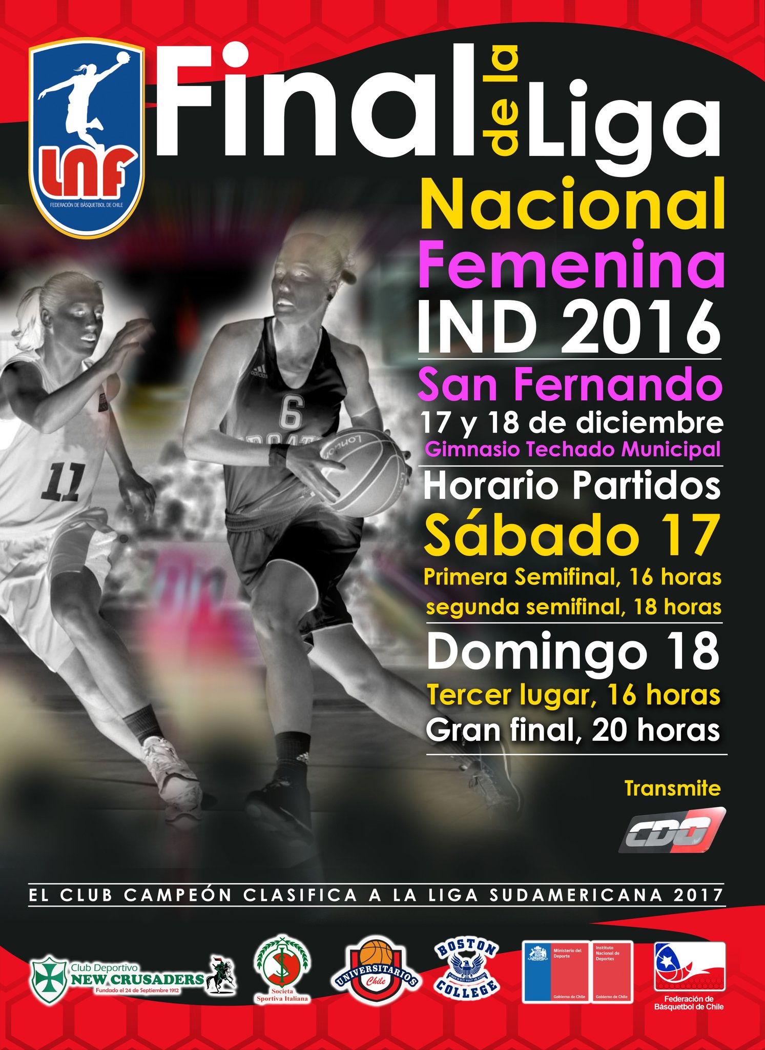 Liga Femenina on Twitter: "TOP 4 LNF IND 2016 @MindepChile ...