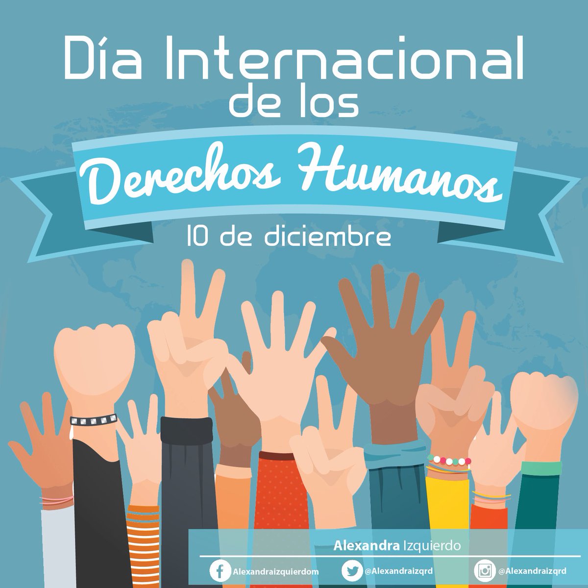 alexandraizqRD's tweet photo. Se conmemora el #DiadeLosDerechosHumanos. Respetarnos es promover la paz y la convivencia. https://t.co/qxg2k9bVew