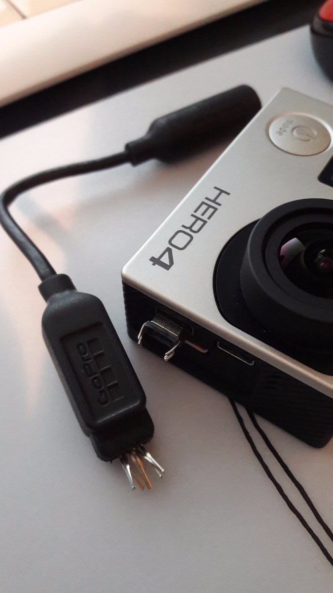 Ma Gopro et le fils pour le micro ont rendu l'âme, j'ai plus qu'a racheté une Gopro, elle ne charge plus :(