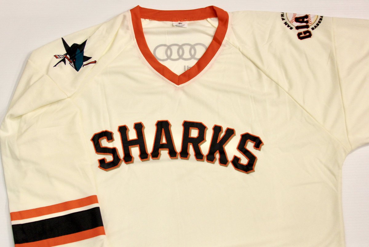 sj sharks giants jersey