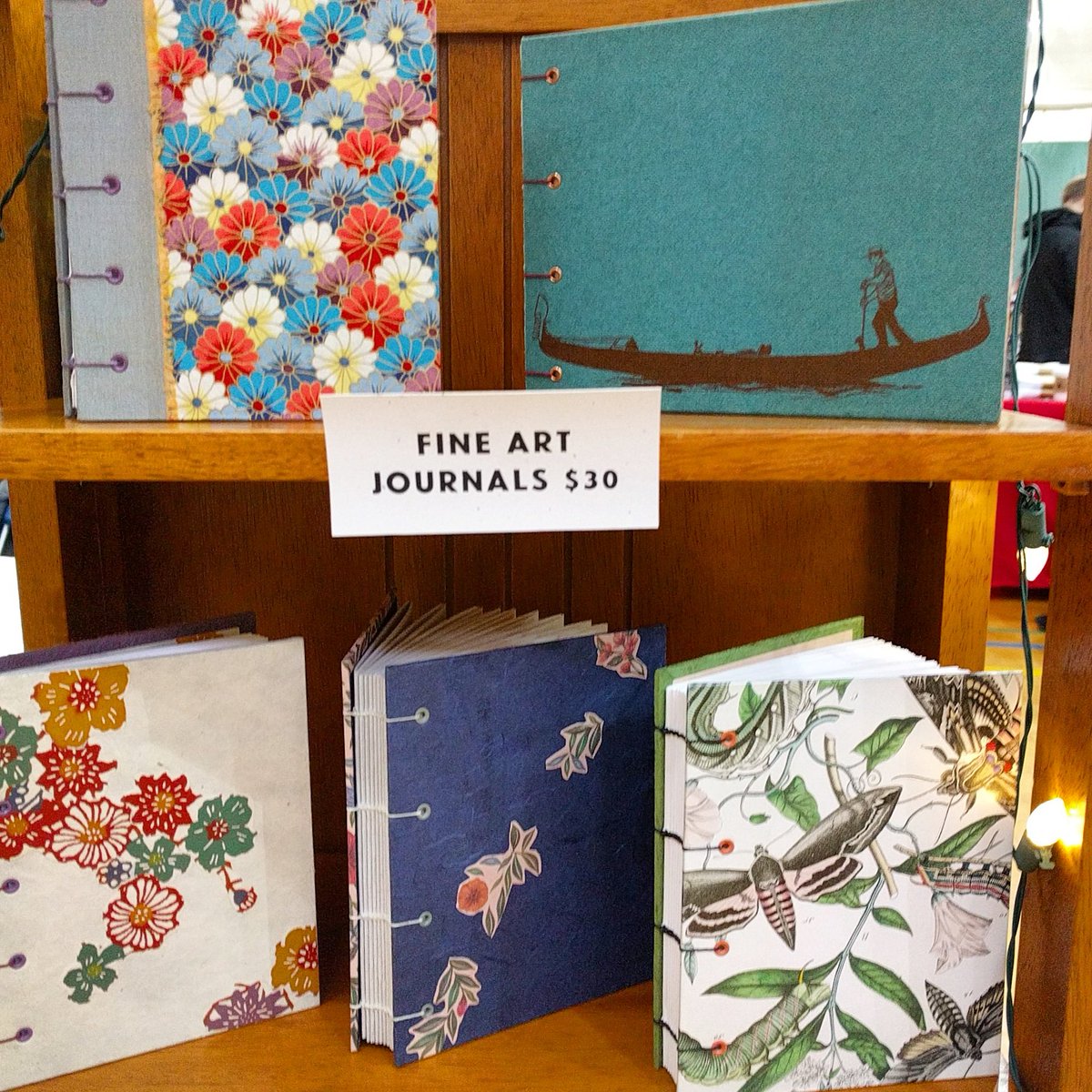 repaper's tweet image. Well, more than fine journals really 😊@RemixChi Holiday show, find me by the climbing wall.