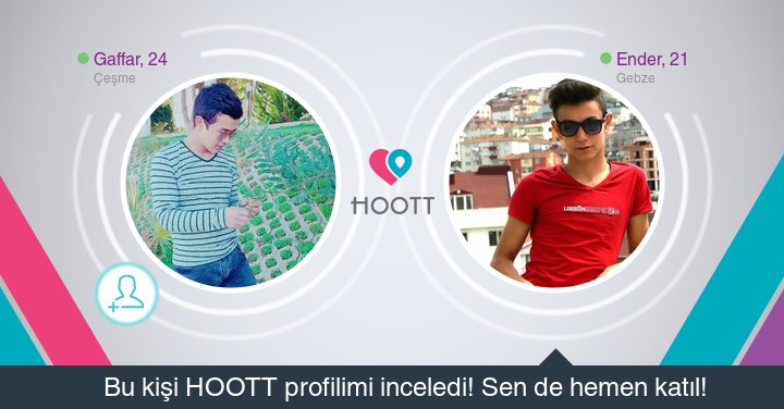 #HOOTTapp Yakınındaki kişilerle sohbet etmek için HOOTT indir. HOOTT ile Eğlen! goo.gl/jPUaB0