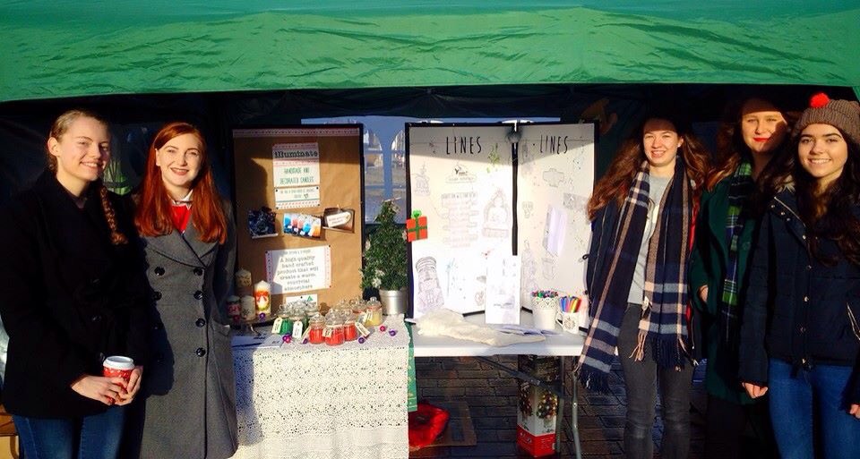 <a href="/YE_LAB_DumGal/">YESDumfries&Galloway</a> companies from St Joseph's College. Illuminate selling handmade candles and Lines selling unique Dumfries colouring books