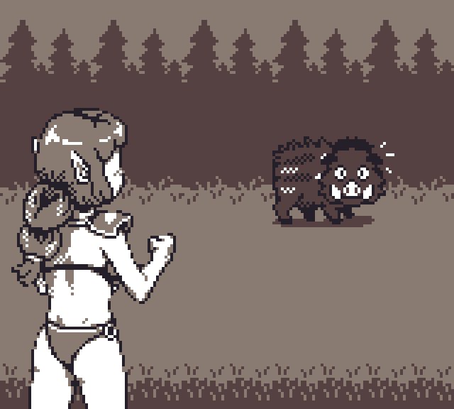 vierlegend's tweet photo. Gotta catch 'em all! Wait... wrong game. Still gotta catch this boar, though. #screenshotsaturday #gamedev #indiedev #pixelart https://t.co/229WxAeXVO