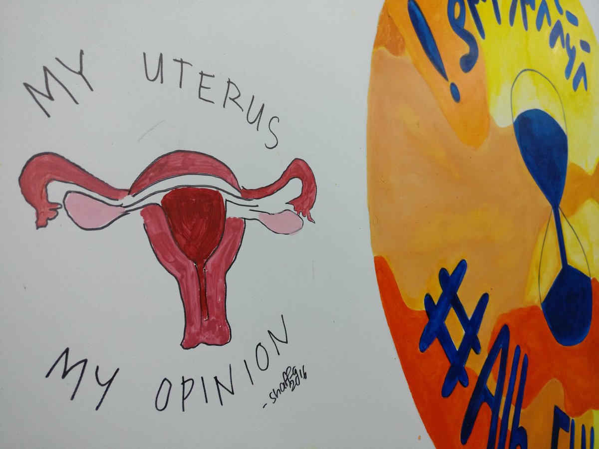 A #woman's body belongs to her.
Free frm abuse at whim of random others.
"My uterus. My opinion."
#KattiHivvaru #youthvoices
#HumanRightsDay