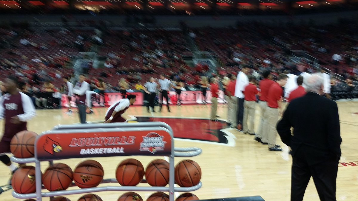 cwohwells's tweet photo. My seats for U of L game #L1CF https://t.co/5bThYNRplC