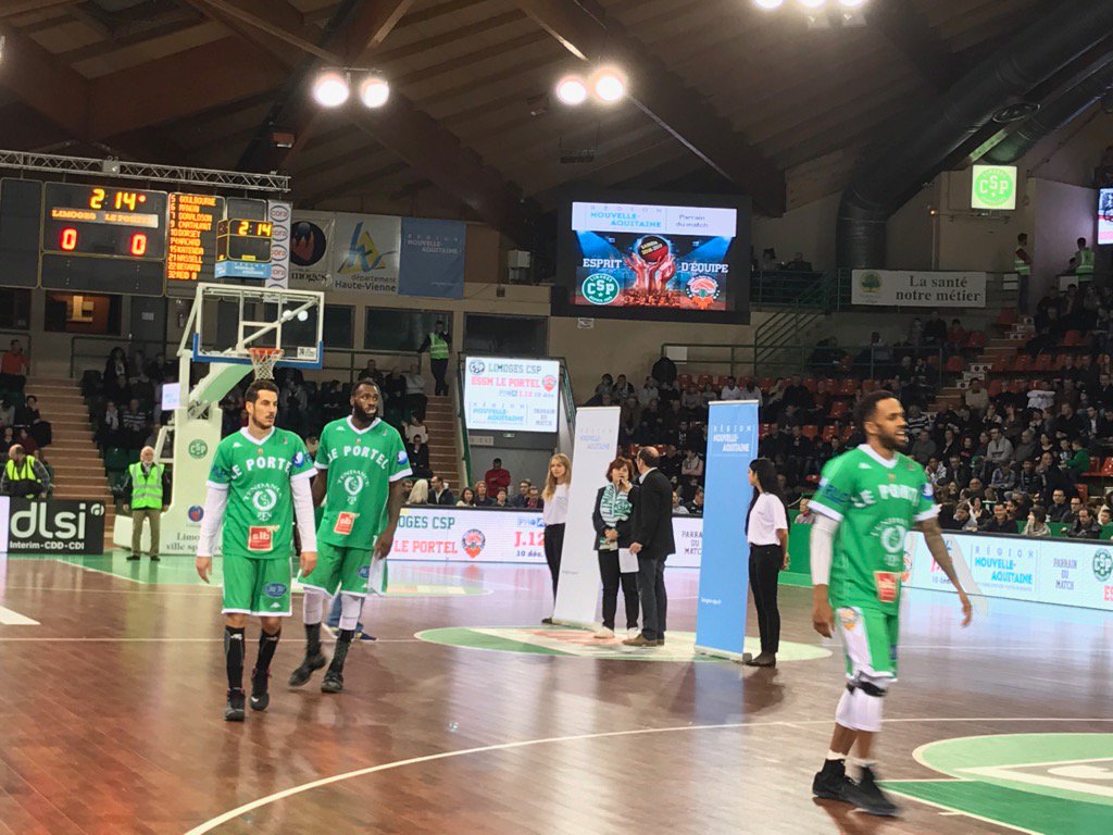 #nouvelleaquitaine <a href="/limogescsp/">Limoges CSP</a> la région Nouvelle Aquitaine parrain du match CSP vs Le Portel
