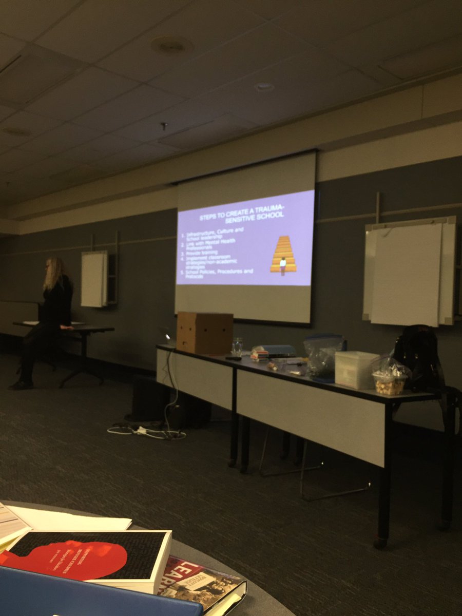StacieLockhart's tweet photo. We all have kids who have experienced trauma. We need to create trauma sensitive schools #culture #policy #providetraining #mentalhealth https://t.co/vo0P5ER2ta