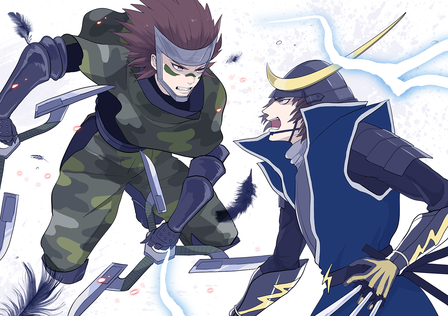 ヨリ ひっっっっっっっっさびさにbasara描きました 佐助と政宗の台詞のやり取りがギスギスしてるのがいい 戦国basara 猿飛佐助 伊達政宗 T Co Qfw9v4wszy Twitter