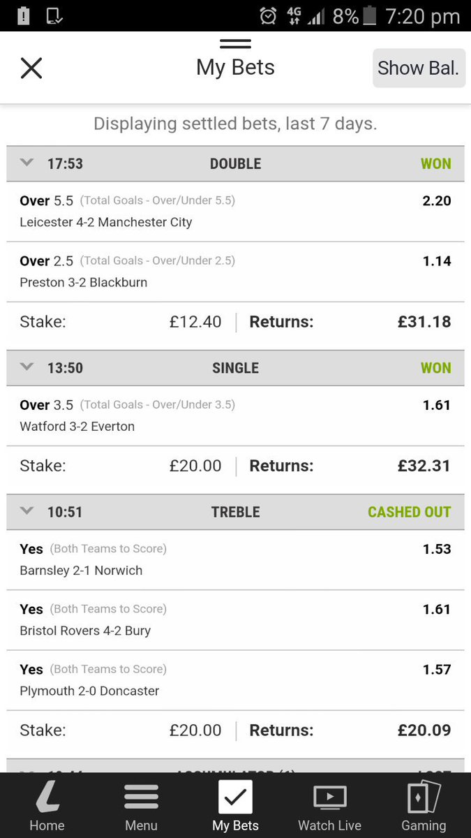 LPChaddy85's tweet image. Good day today @FootyAccums @FootySuperTips @AccaTrackerTM @SamJTurner86 @PiggyBankTips @TipsToTop 👍