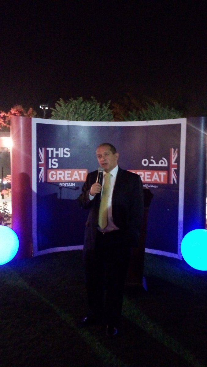 UKinSaudiArabia's tweet photo. السفير البريطاني سايمون كوليس يلقي كلمته احتفالا بالفائزين في #MiskHackathon
#Globalbritain https://t.co/83ceXRUtF1