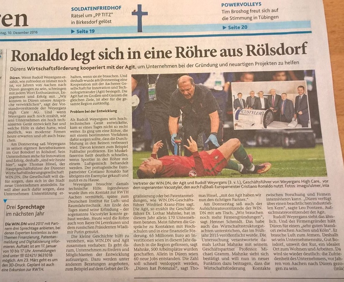 cellulitewien's tweet image. Sogar Superstar RONALDO verwendet den Vacustyler.  Original bei Beau Well Dreams