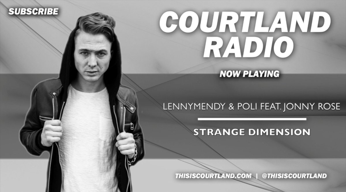 #NowPlaying on #COURTLANDRADIO: <a href="/LENNYMENDY/">LENNYMENDY</a> &amp; @djpoliofficial Ft. <a href="/jonny_rose/">Jonny Rose</a> - Strange Dimension youtu.be/TyXr6W3oq6I #CR029