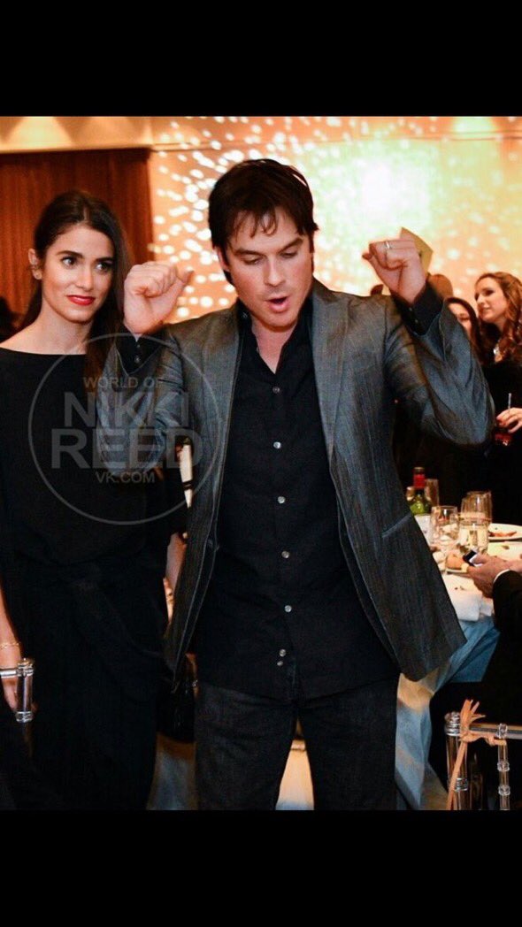 pinklady628's tweet photo. When Ian celebrates it's the cutest look #IanSomerhalder #cpf20 https://t.co/N82ATzaSwm