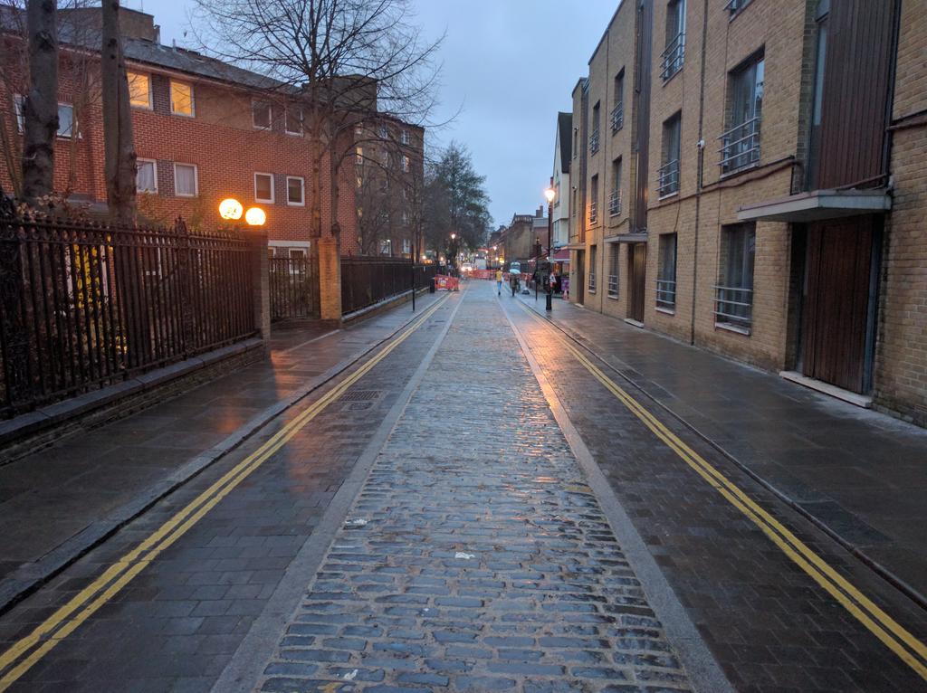 Really like the new arrangement and cycle lanes on Colombia Road