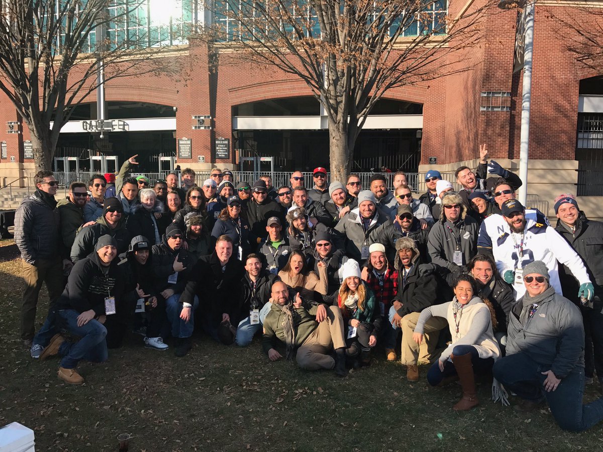 The squad from <a href="/PowerHRG/">Power Home Remodeling</a> and the <a href="/TriumphGames16/">Triumph Games</a> are ready for the <a href="/ArmyNavyGame/">Army-Navy Game</a>! #PowerVetInitiative #ArmyNavyGameDay