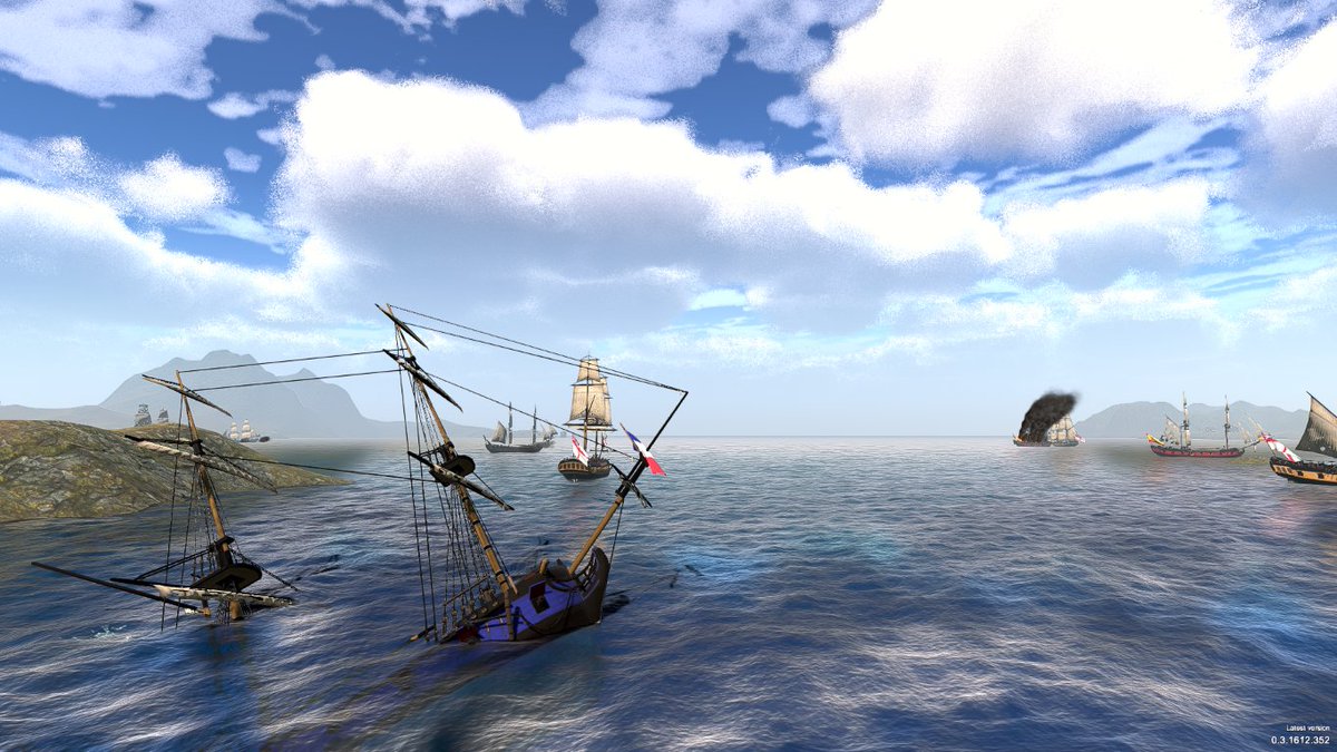 French brig headed to the bottom #tidesofwar #screenshotsaturday #indiedev #gamedev #pirates