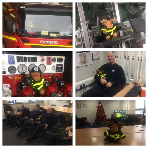 Rudolph loved his day working with the Fire Crew #sneakpreview #videotofollow