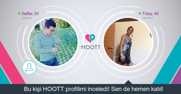 #HOOTTapp Yakınındaki kişilerle sohbet etmek için HOOTT indir. HOOTT ile Eğlen! goo.gl/jPUaB0