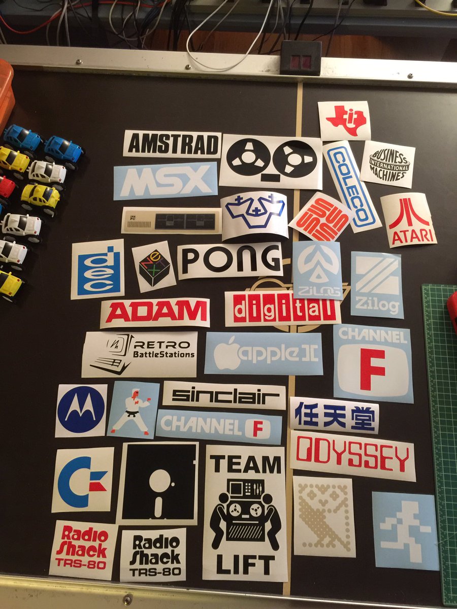 FozzTexx's tweet photo. That's a lot of decals. Probably more than one person can use. All going to the grand prize winner from #PortableWeek. https://t.co/KMFQnhBb57