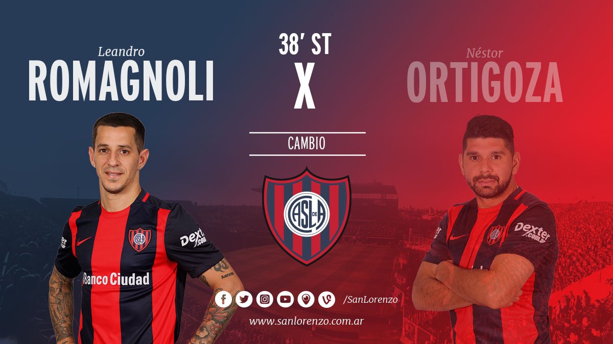 SanLorenzo's tweet photo. De pie, señores. Vuelve @ElPipiRomagnoli https://t.co/bJsE1hzgme