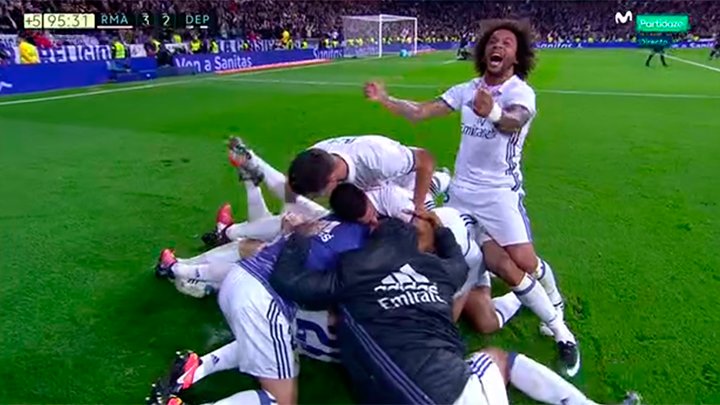 MPlusDeportes's tweet photo. Otra vez el Real Madrid.
Otra vez el Bernábeu.
Otra vez Sergio Ramos. https://t.co/D42L9IiE8B