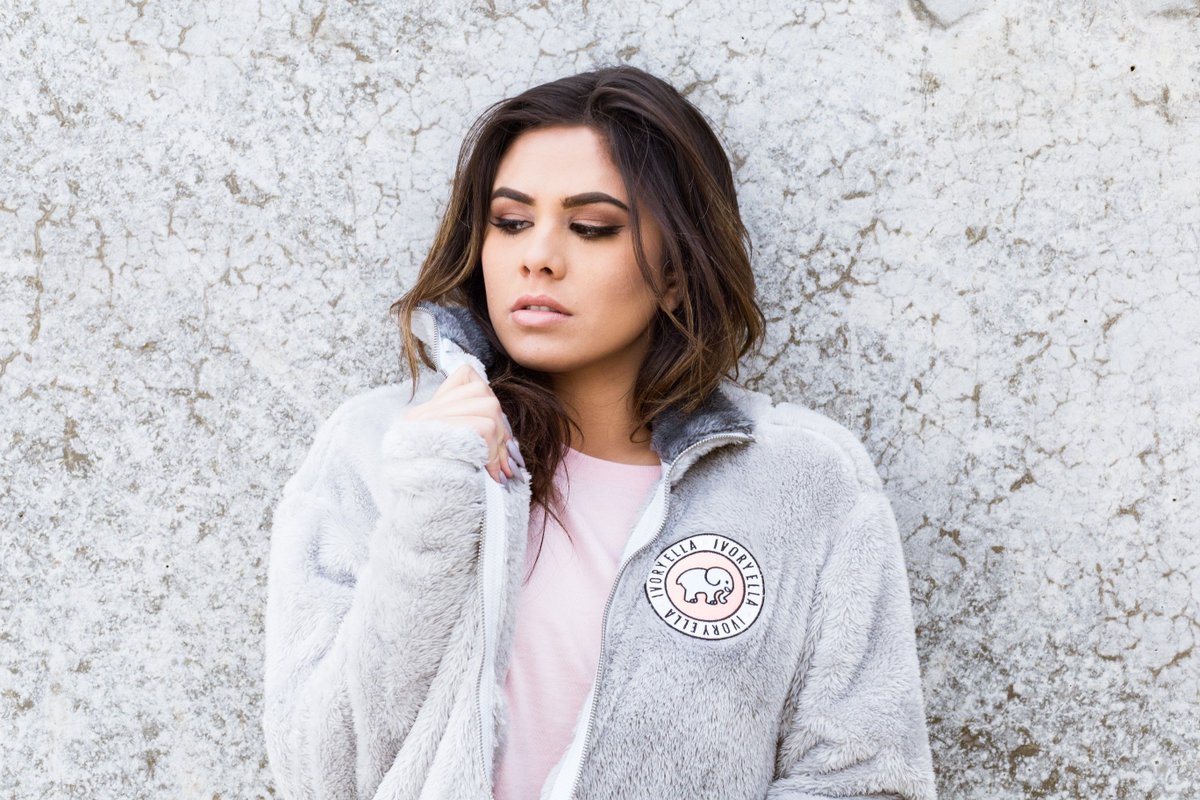 ivory ella fluffy jacket