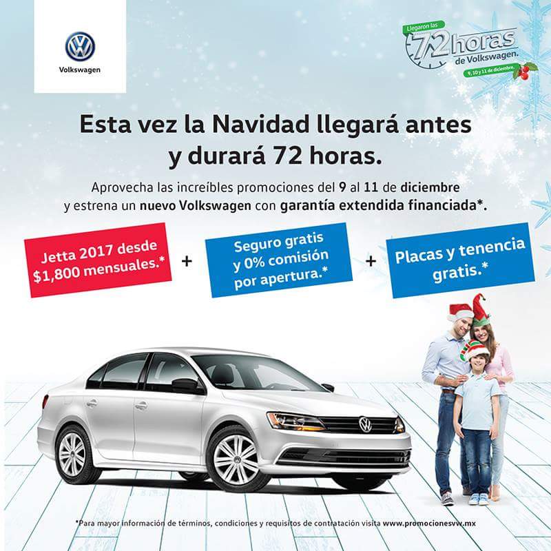 olapolanco's tweet photo. Las 72 horas de Volkswagen ya están en #OlaPolanco , ven y llévate un Jetta para estrenar en Navidad. https://t.co/xwog1e0WRL