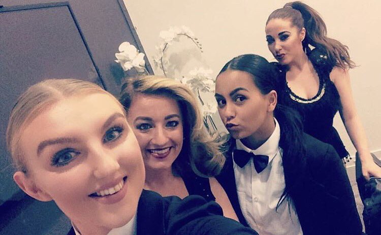 migueldoforo's tweet photo. Hope these 4 have another fabulous show @TitanicHotelLiv show 4 of 7 girls @Mdproductionsmd work hard have fun and I will see you 2moro https://t.co/ZInezuArb4