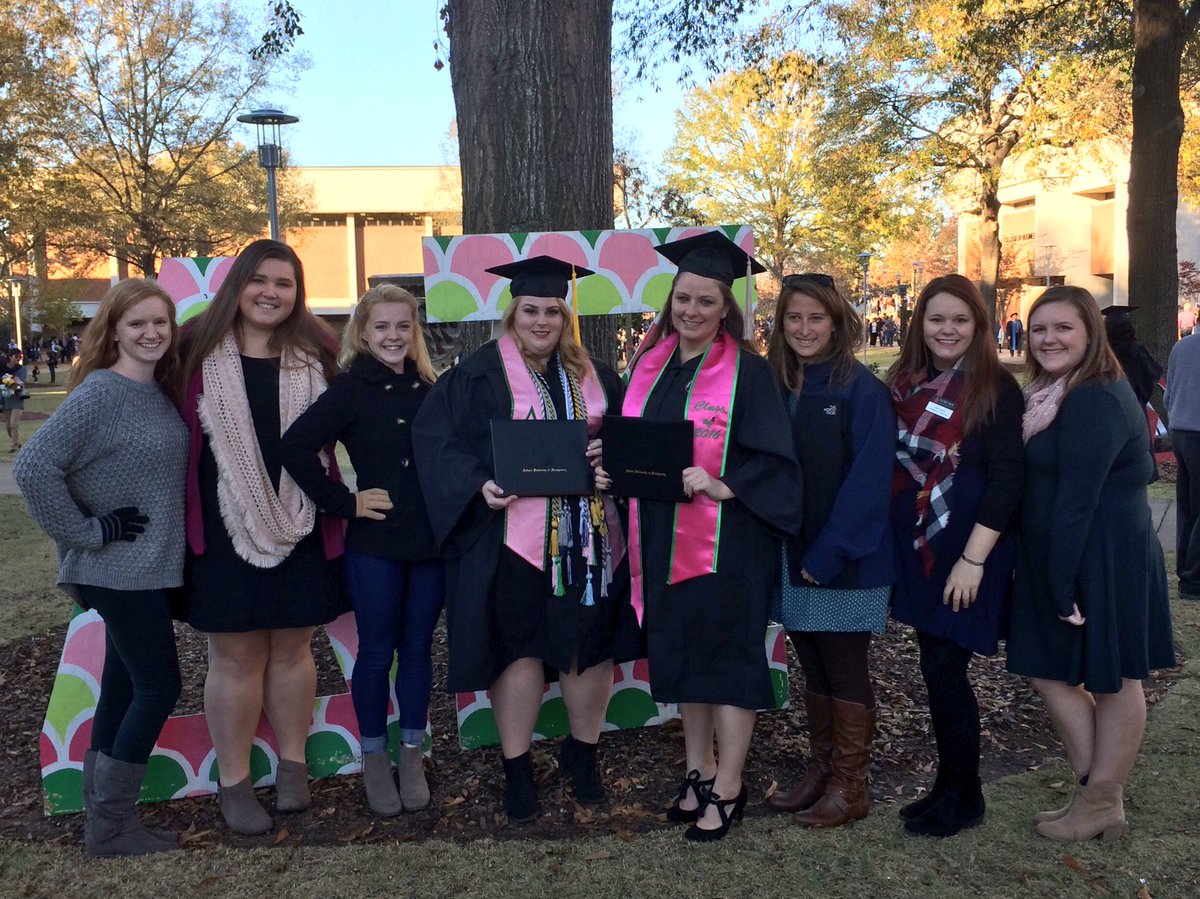 Congratulations to our two sisters who graduated today. We're so proud of y'all. "To my mind growth" 🎉🎓