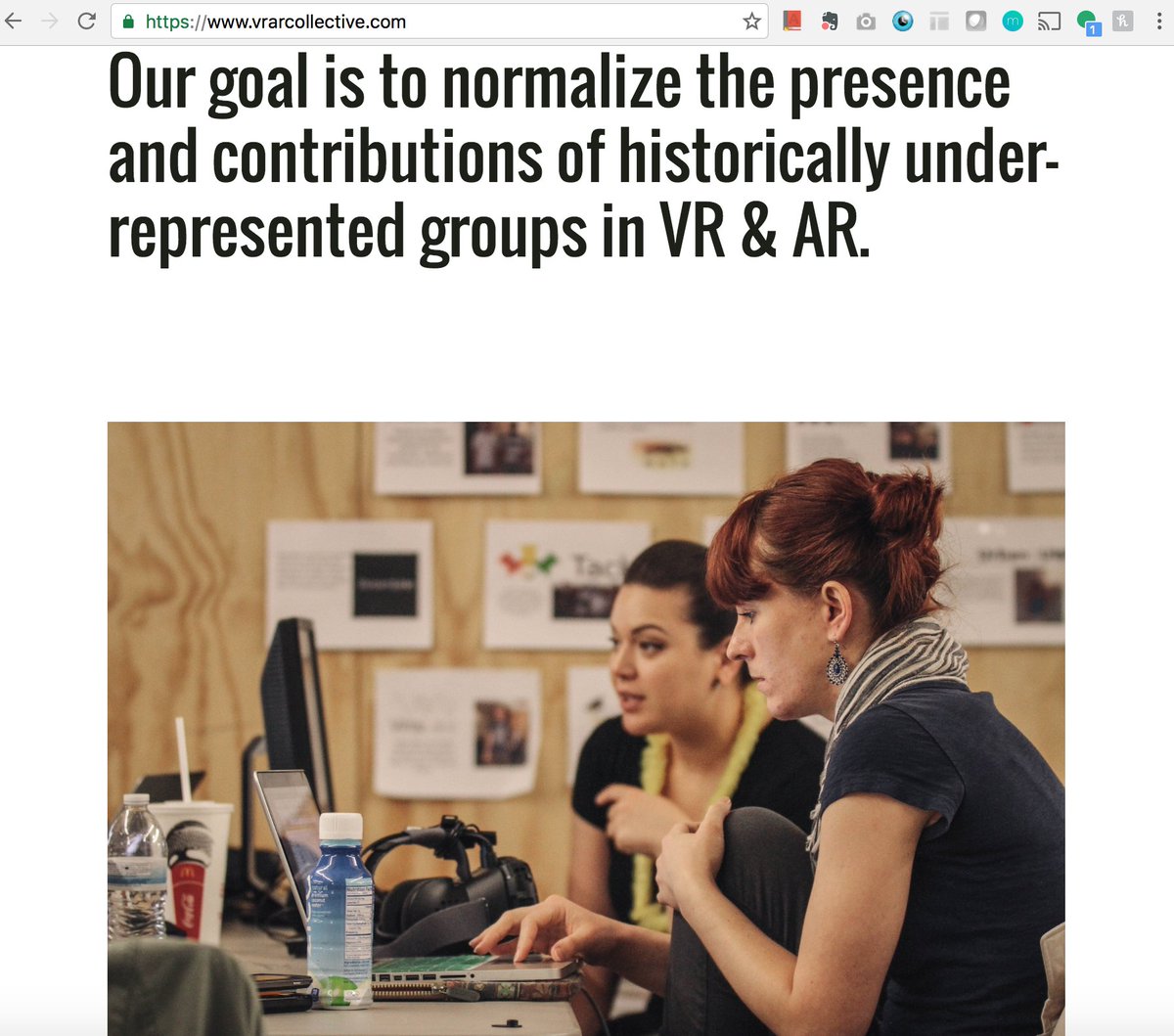 Thrilled to see 2 of my favorites + personal inspirations, <a href="/viachristinaa/">˗ˏˋchrisˎˊ</a> and @bethanycolden, on the new <a href="/VRARCollective/">VR/AR Collective</a> site! 💖 #WomenInVR