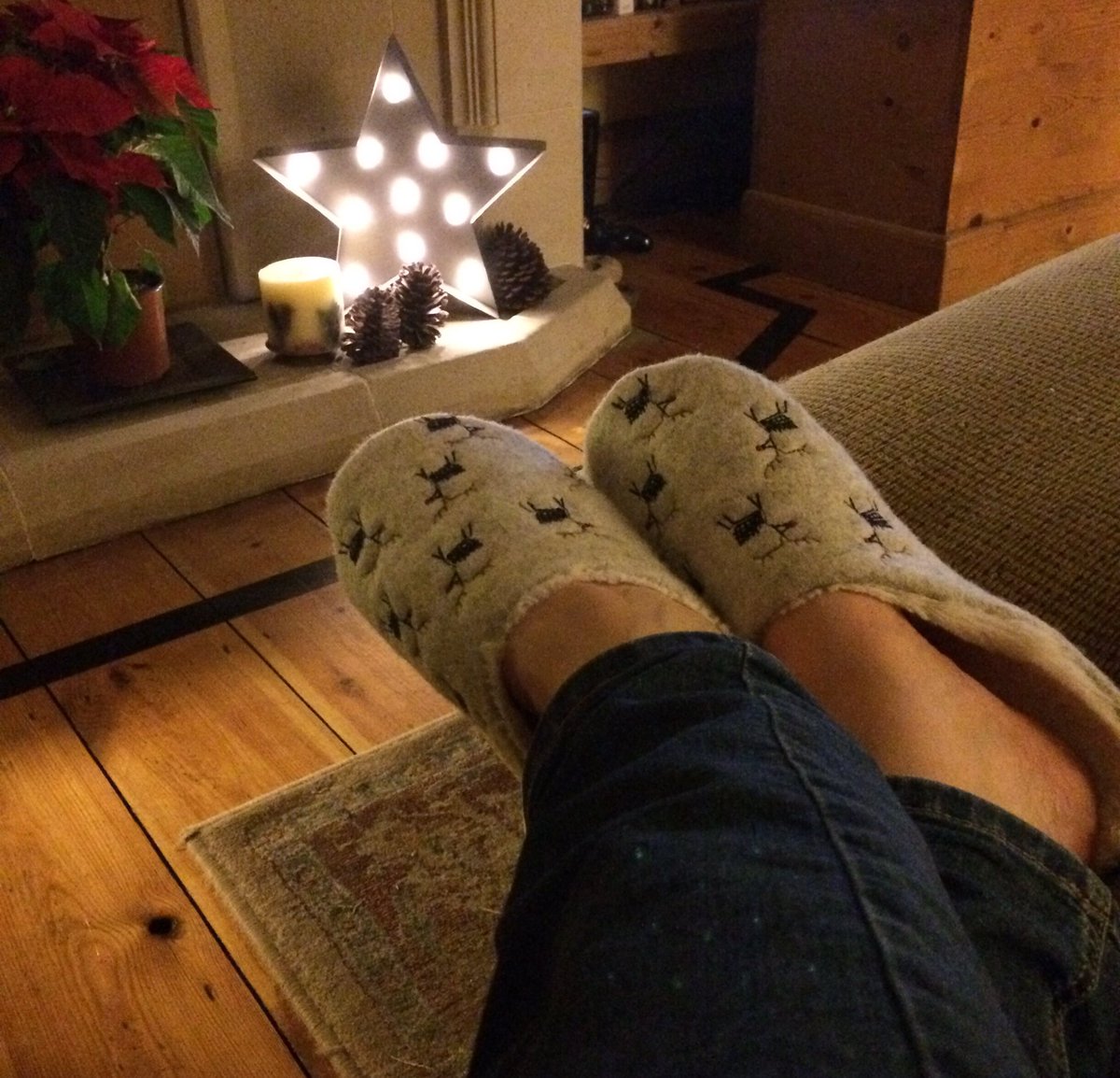 LouiseDimsdale's tweet photo. Too early for Christmas slippers?? 😬 #coldfloors #newhome #shoplocal (Blossom & Green) #Aylsham https://t.co/tdsDV8ecSD