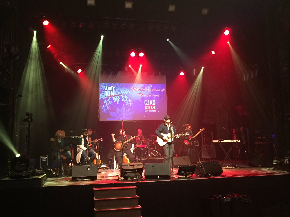 Sound checking 2 hours before showtime #andykimchristmas