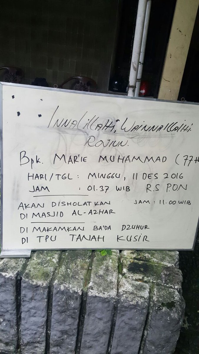 Mantan Menteri Keuangan Mar'ie Muhammad Wafat di RS Pusat Otak Nasional detik.id/VMVMYd