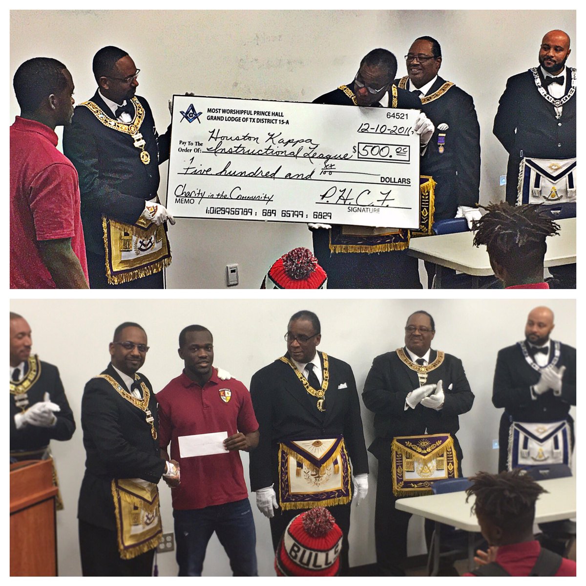 Hou_KappaLeague's tweet image. Rewarded from the Prince Hall Charitable Foundation Grand Lodge of TX District 15-A for #communityservice #kappaleague #guideright #thankyou
