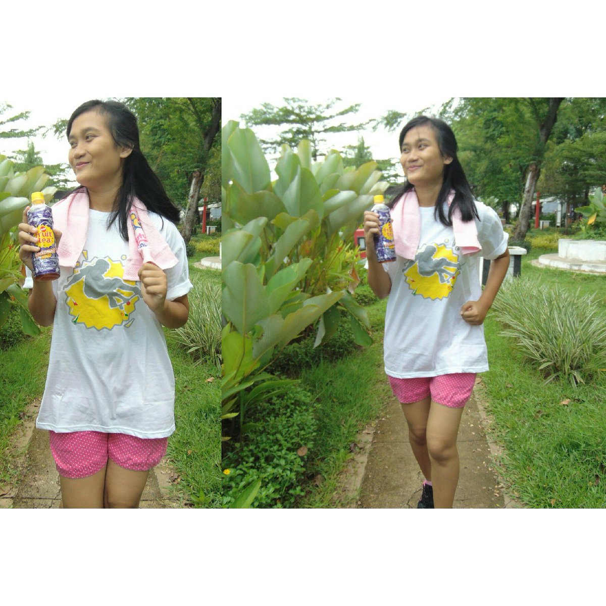 Siskaa_Nyool's tweet photo. Minggu sehat ditemani sama fruittea sosro biar makin semangat joggingny @fruitteasosroID 
#fruitteaambassador #fruitteaschoolambassador https://t.co/9e65105dwX