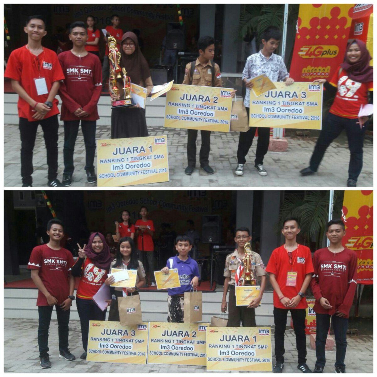 IM3OoredooBDL's tweet photo. Selamat kepada para pemenang kuis Rangking 1 tingkat SMP &amp; SMA @Infobdl #ISCF2016 #Im3OoredooFeatSMKSMTI https://t.co/IhSUGlfLhd