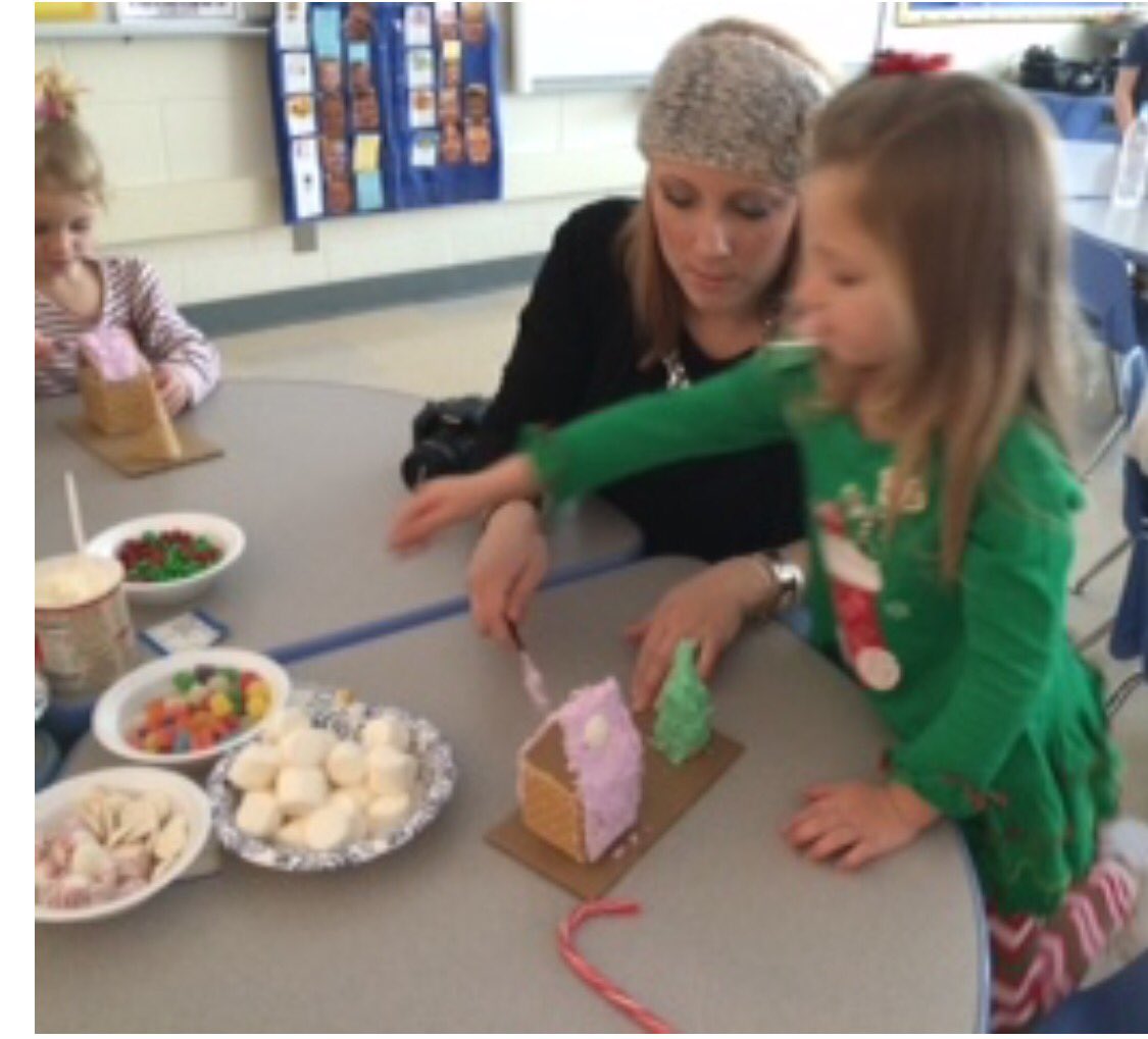 harpelem1's tweet photo. WAO PreK making gingerbread houses! #tonsofsmiles https://t.co/fKXJNYEBoQ