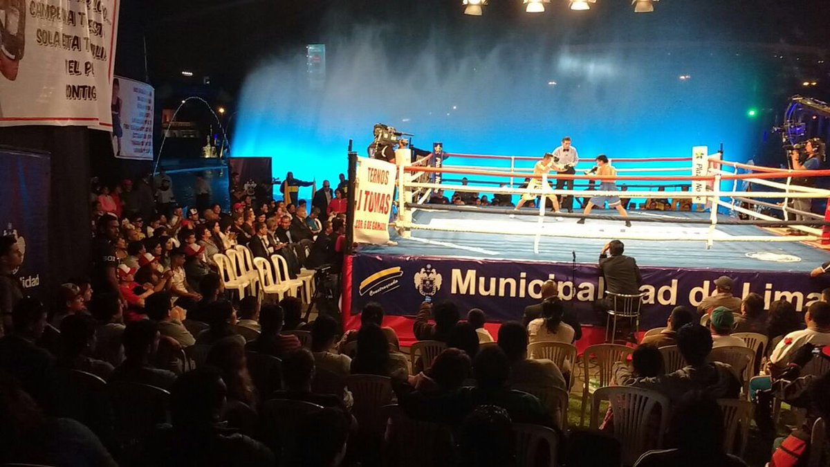 Desde el <a href="/Parque_Reserva/">Circuito Mágico del Agua del Parque de la Reserva</a>  haciendo vibrar #Lima con el Campeonato de #Boxeo.