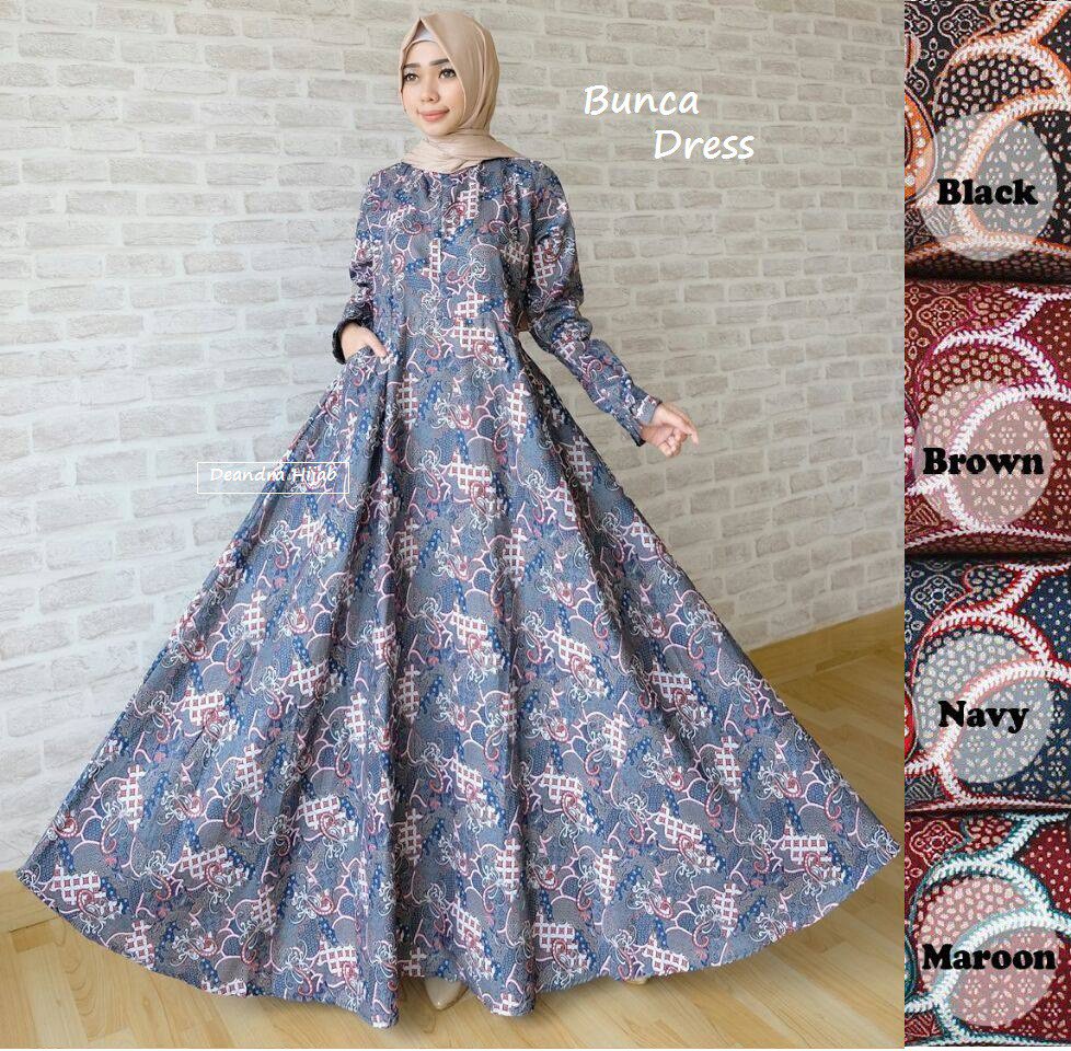 butikdestira on Twitter Bunca Dress Gamis Batik Modern 