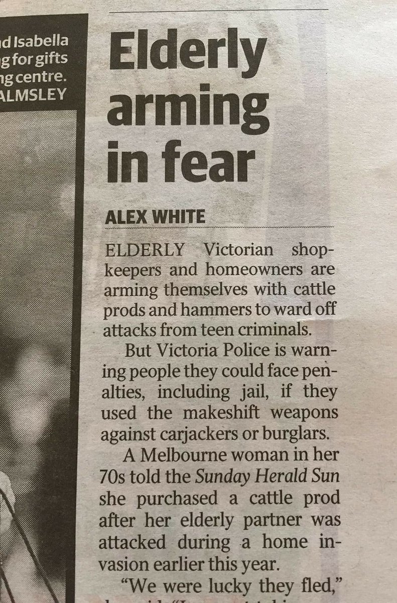 FOU_official's tweet photo. Australia: where victims are criminals and criminals are victims. Seriously, wtf @VictoriaPolice @LisanevilleMP?

 #auspol @DavidLeyonhjelm https://t.co/hGTAQAc8mO