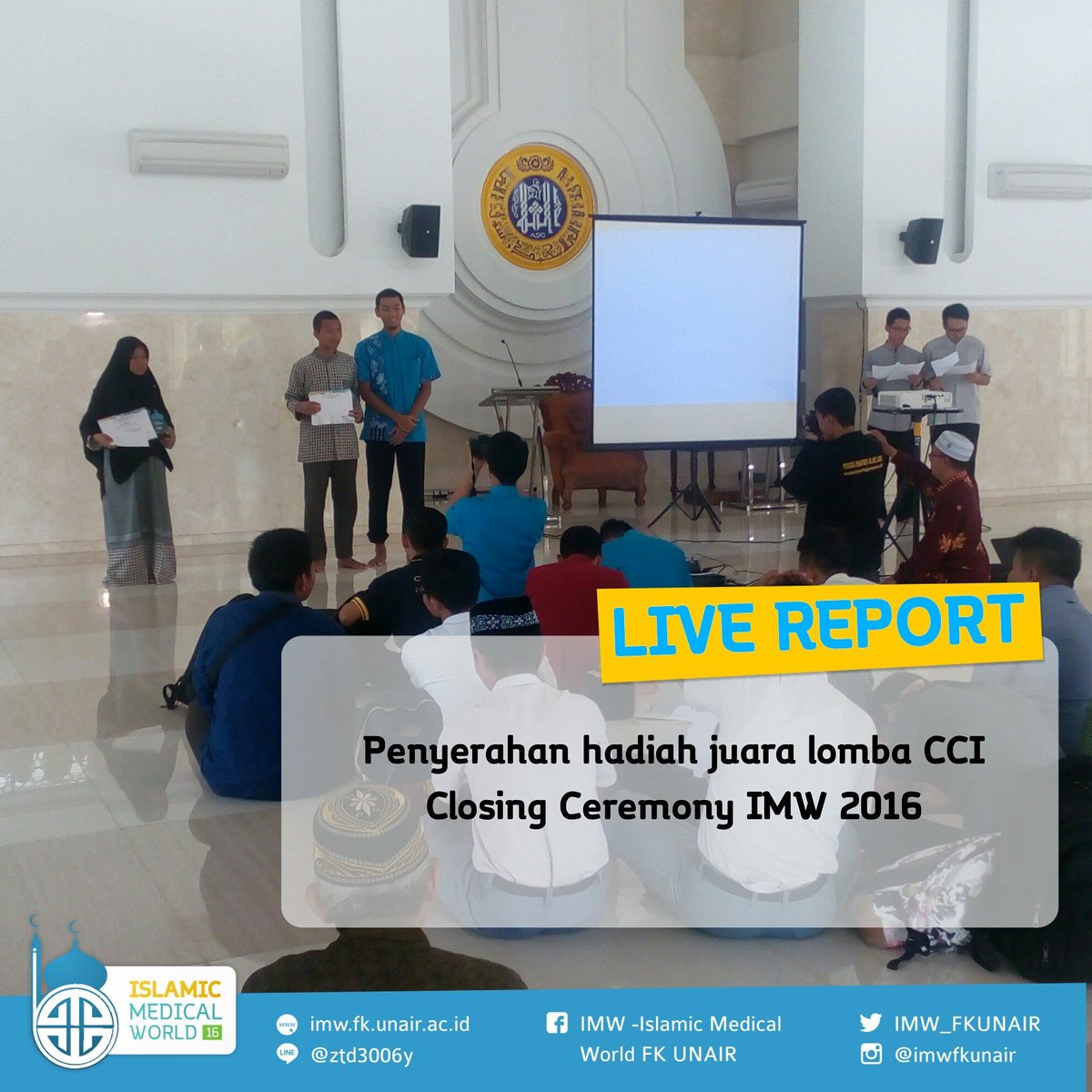 [Live Report IMW 2016]

Penyerahan hadiah lomba CCI IMW 2016

#livereport
#IMW2016
#IslamRahmatanLil'alamin