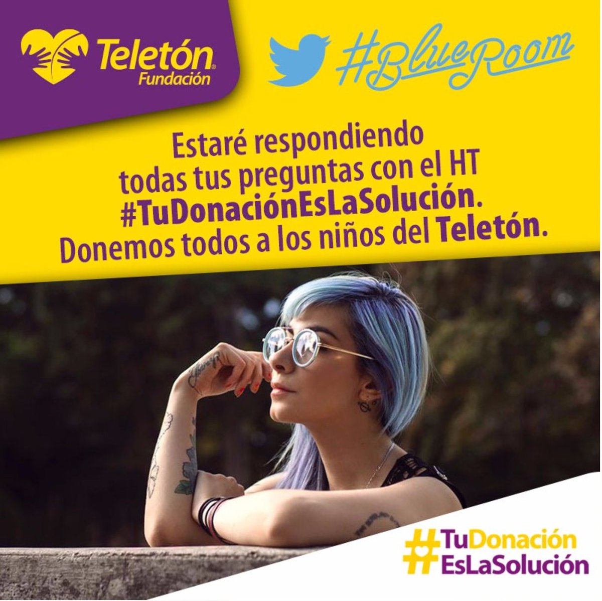 TelevisaTVmx's tweet photo. ¡Mira! @mirandaibanez  estará respondiendo en minutos todas tu preguntas. Utiliza el HT #TuDonaciónEsLaSolución @TeletonMexico https://t.co/cTudEfpPx3