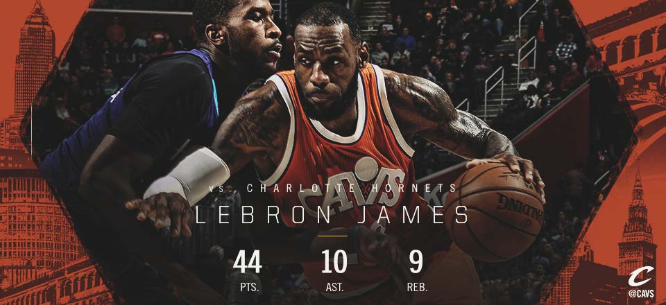 cavs's tweet photo. Wicked performance, @KingJames. https://t.co/m5AGRBtR5j
