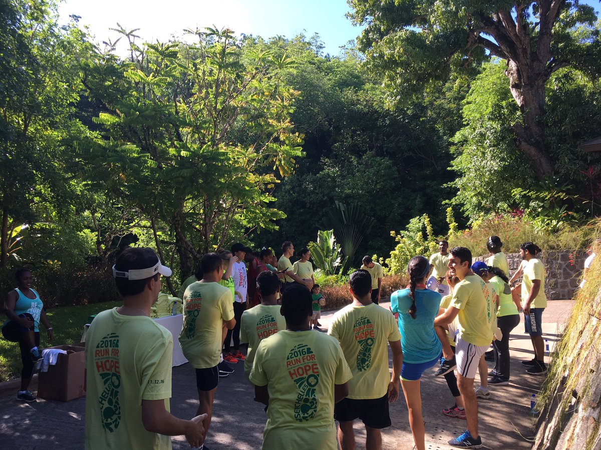 FSSeychelles's tweet image. Who's ready to Run For Hope!? Warm up starting now! #FSValues #Seychelles