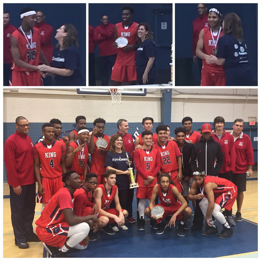 King Boys Basketball wins Kiwanis Tournament over Notre Dame 54-42 !