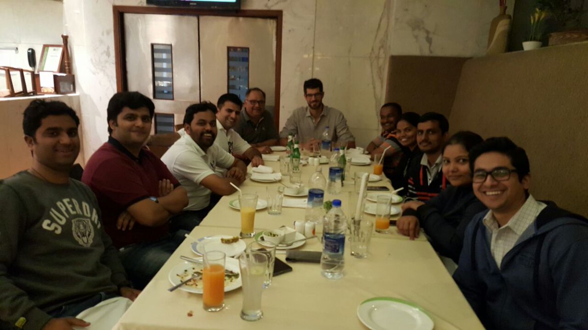 tftindia's tweet photo. Session with BS at TFT India office followed by team dinner @HilaryThompson1 @BastienSachet @scottpoynton https://t.co/bsVgznwwVI